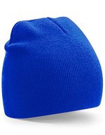 Beechfield Recycelte Polyester Pull-On Mütze, Black One Size, CB44R – Bright Royal
