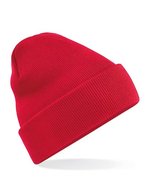 Beechfield Doppellagiges Polyacryl-Beanie mit Umschlag, Airforce Blue One Size, CB45 – Classique Rouge