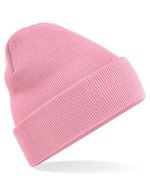Beechfield Doppellagiges Polyacryl-Beanie mit Umschlag, Airforce Blue One Size, CB45 – Dusky Rose