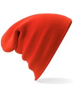 Beechfield Doppellagiges Polyacryl-Beanie mit Umschlag, Airforce Blue One Size, CB45 – Rouge feu
