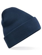Beechfield Doppellagiges Polyacryl-Beanie mit Umschlag, Airforce Blue One Size, CB45 – Marine francais