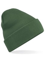Beechfield Doppellagiges Polyacryl-Beanie mit Umschlag, Airforce Blue One Size, CB45 – Vert mousse