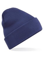 Beechfield Doppellagiges Polyacryl-Beanie mit Umschlag, Airforce Blue One Size, CB45 – Oxford Marine