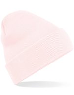 Beechfield Doppellagiges Polyacryl-Beanie mit Umschlag, Airforce Blue One Size, CB45 – Rose pastel