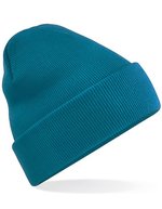 Beechfield Doppellagiges Polyacryl-Beanie mit Umschlag, Airforce Blue One Size, CB45 – Sarcelle