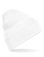 Beechfield Doppellagiges Polyacryl-Beanie mit Umschlag, Airforce Blue One Size, CB45 – Blanc