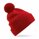 Beechfield Bio-Baumwoll Beanie mit Bommel, Black One Size, CB450N – Bild 3