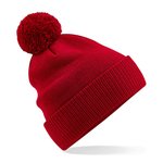 Beechfield Bio-Baumwoll Beanie mit Bommel, Black One Size, CB450N – Bild 3