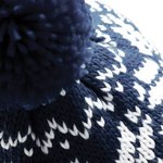Beechfield Fair Isle Snowstar® Beanie mit Umschlag, Black/White One Size, CB456 – Bild 2