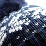 Beechfield Fair Isle Snowstar® Beanie mit Umschlag, Black/White One Size, CB456 – Bild 3