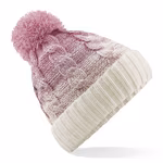 Beechfield Bonnet Ombré avec revers et pompon, Lavender/French Navy One Size, CB459 – image 3