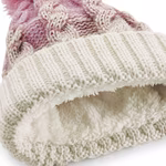 Beechfield Bonnet Ombré avec revers et pompon, Lavender/French Navy One Size, CB459 – image 4