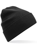 Beechfield Bio-Baumwolle Umschlag-Mütze aus zwei Lagen, Black One Size, CB45N – Bild 2