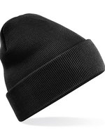 Beechfield Recycelte Cuffed Beanie aus Polyester – Black
