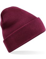 Beechfield Recycelte Cuffed Beanie aus Polyester – Burgundy
