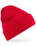 Beechfield Recycelte Cuffed Beanie aus Polyester – Classic Red