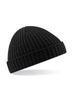 Beechfield Trawler Beanie mit Umschlag, Black One Size, CB460 – Bild 2
