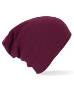 Beechfield Slouch Beanie aus weichem Polyacryl, Black One Size, CB461 – Bordeaux
