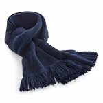 Beechfield Doppellagiger Strickschal mit Fransen, Heather Grey 152 x 18 cm, CB470 – Bild 4