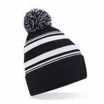 Beechfield Gestreifte Beanie aus Recycling-Polyester, Bright Royal/White One Size, CB473R – Bild 3