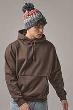 Beechfield Corkscrew Pom Pom Beanie mit Umschlag, Electric Grey One Size, CB486 – Bild 1