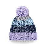 Beechfield Junior Zopfmuster Beanie mit Pom Pom, Lavender Fizz One Size, CB486b – Bild 3