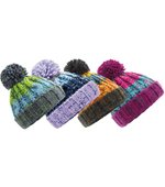 Beechfield Junior Zopfmuster Beanie mit Pom Pom, Lavender Fizz One Size, CB486b – Bild 5