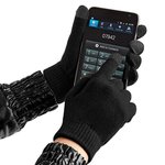 Beechfield Touchscreen Winterhandschuhe, kuscheliger Materialmix, Heather Grey S/M, CB490 – Bild 3