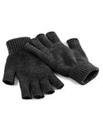 Beechfield Fingerlose Handschuhe aus Soft-Touch-Material – Charcoal