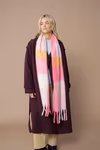 Fluffy Check Scarf – image 2