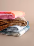 Fluffy Check Scarf – image 4