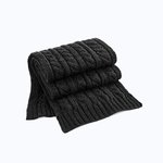 Cable Knit Melange Scarf – Bild 2
