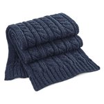 Cable Knit Melange Scarf – Bild 5