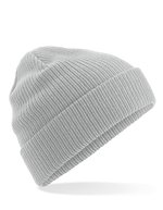 Beechfield Bio-Baumwollmütze mit Umschlag – Light Grey