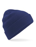 Beechfield Bio-Baumwollmütze mit Umschlag, Black One Size, CB50 – Oxford Navy