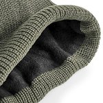 Beechfield Wasserabweisende Thermo-Beanie mit Umschlag, Olive Green One Size, CB505 – Bild 4