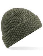 Beechfield Wasserabweisende Thermo-Beanie mit Umschlag – Olive Green