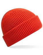 Beechfield Winddichte Beanie mit recyceltem Polyester, Black One Size, CB508R – Rouge feu