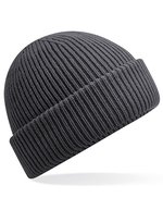 Beechfield Winddichte Beanie mit recyceltem Polyester, Black One Size, CB508R – Graphite Gris