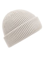 Beechfield Winddichte Beanie mit recyceltem Polyester, Black One Size, CB508R – Naturel Pierre