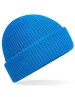 Beechfield Winddichte Beanie mit recyceltem Polyester, Black One Size, CB508R – Saphir Bleu
