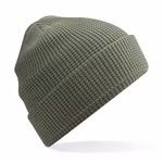 Beechfield Bio-Baumwolle Waffelstrick Beanie mit Umschlag, Black One Size, CB52N – Bild 3