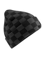 Checkerboard Beanie – Black/Charcoal