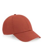 Beechfield Nachhaltige 6-Panel Cap aus Bio-Baumwolle, Black One Size, CB54 – Terracotta