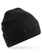 Beechfield Thinsulate Beanie mit abnehmbarem Patch – Black