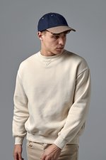 Beechfield Gebürstete Baumwollkappe mit Schild, French Navy/Taupe One Size, CB57 – Bild 1