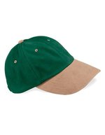 Beechfield Gebürstete Baumwollkappe mit Schild, French Navy/Taupe One Size, CB57 – Forest Green/Taupe