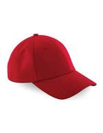 Beechfield Authentische Baseball Cap aus Baumwolltwill, Burgundy One Size, CB59 – Classic Red