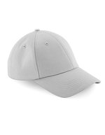 Beechfield Authentische Baseball Cap aus Baumwolltwill, Burgundy One Size, CB59 – Light Grey