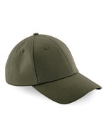 Beechfield Authentische Baseball Cap aus Baumwolltwill, Burgundy One Size, CB59 – Military Green